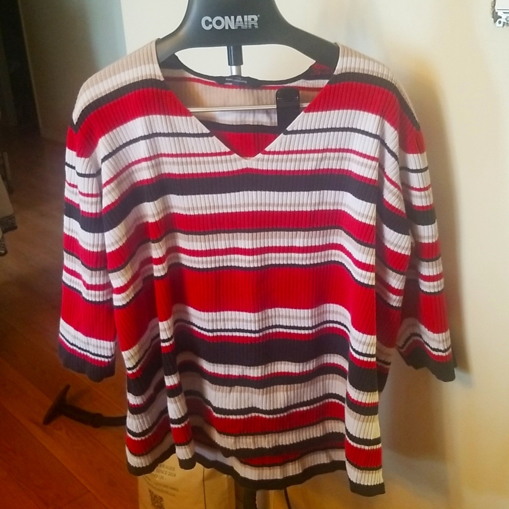 Penningtons Striped Sweater 4X